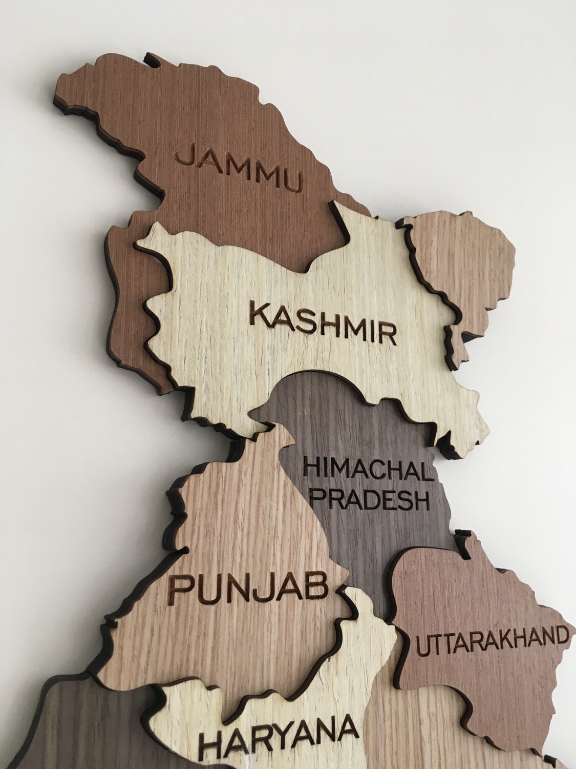 3D WOOD INDIA MAP – PREMIUM WALL DECOR