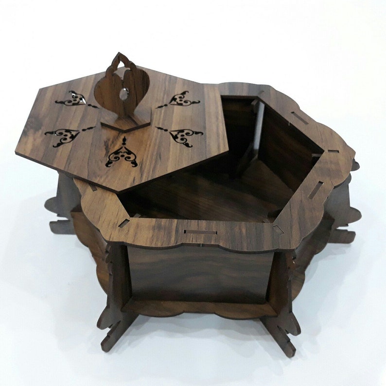Wooden Hexagonal box