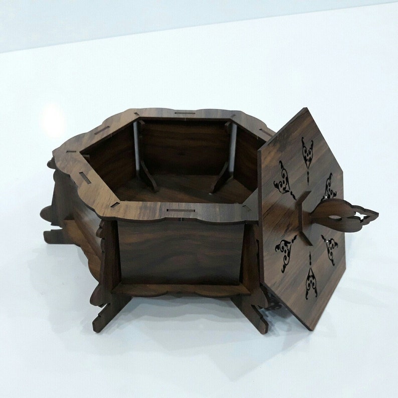 Wooden Hexagonal box