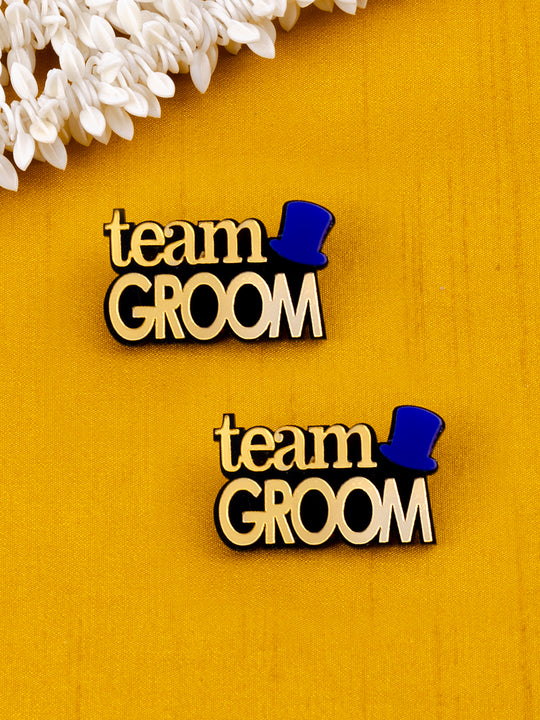 Team Groom Brooches Bulk Set