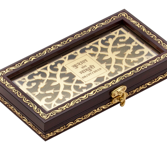 Customize Gift Box with Engraving on top