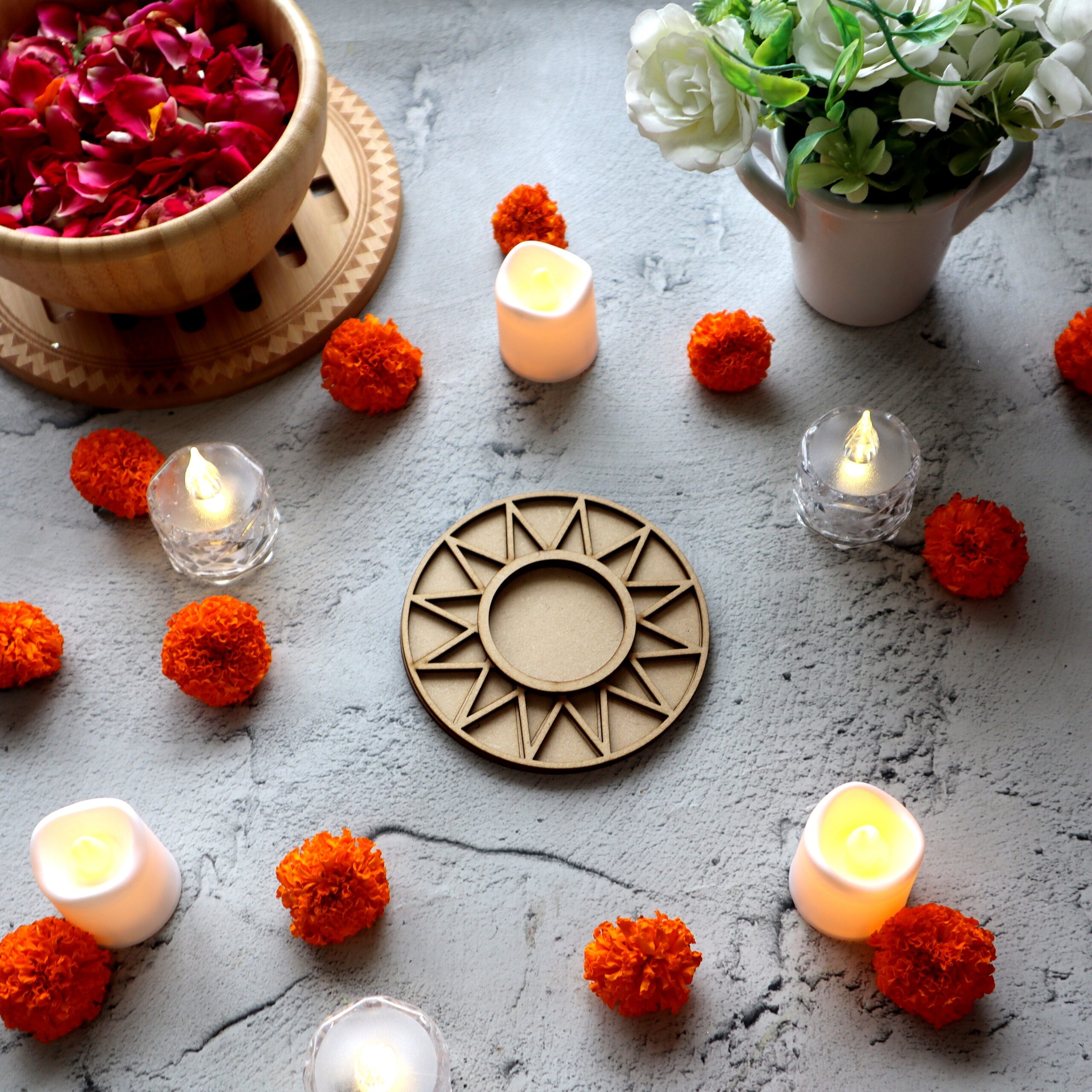 Vihangam T Light Candle Holder