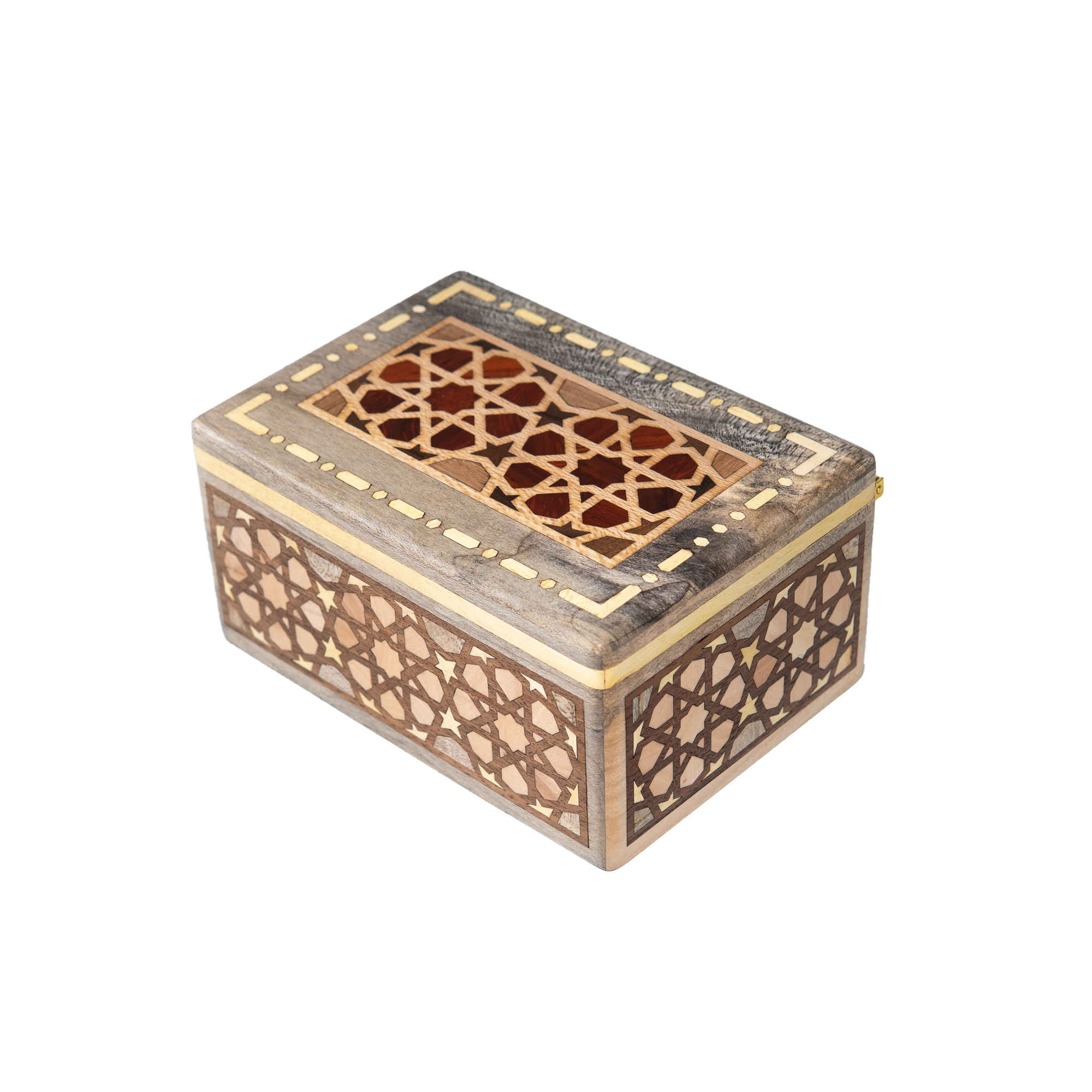 Diwali Box 054 Handcrafted Wooden Jewelry Box with Marquetry Technique