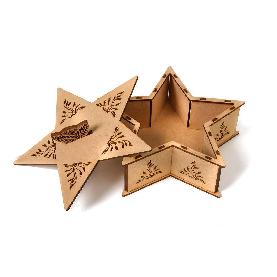 mdf box 03 Star Wooden Gifting Box