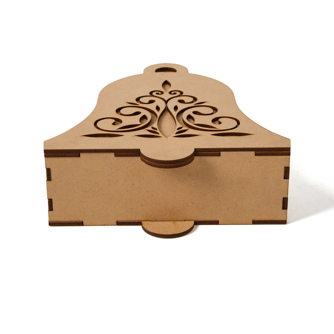 mdf box 029 Vintage Bell Storage Box  Christmas Box  Wooden Gift Box