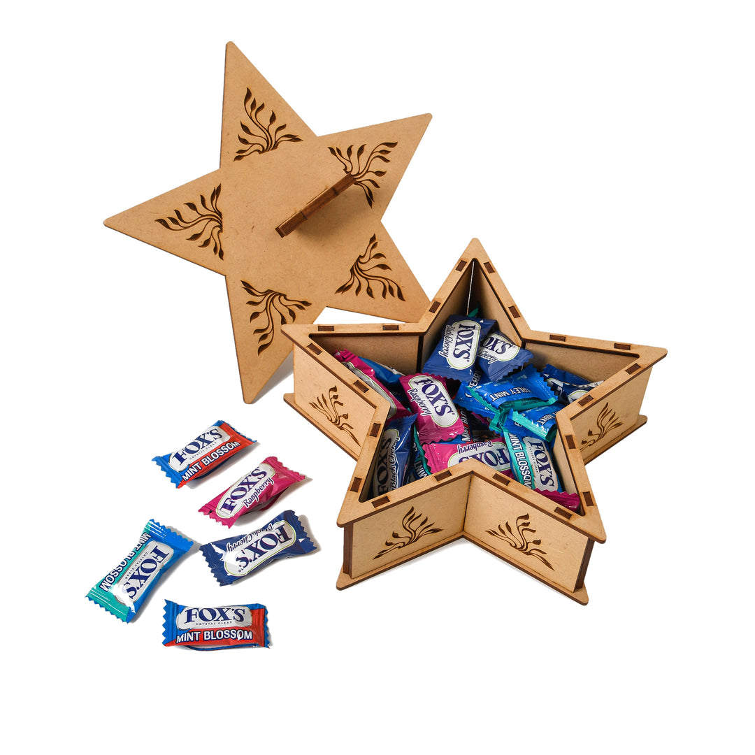 mdf box 03 Star Wooden Gifting Box