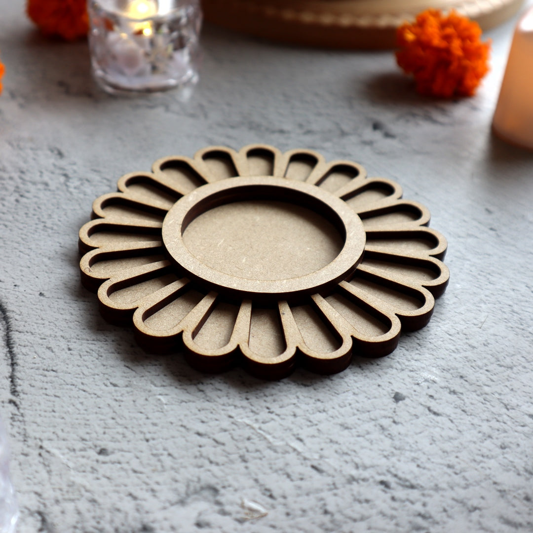 Daisy Flower T Light Candle Holder for diwali decoration