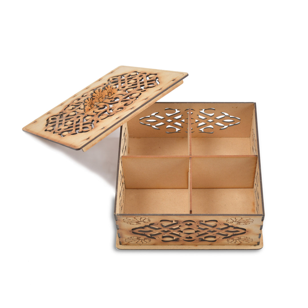 mdf box 016 Wooden Square Gifting Box