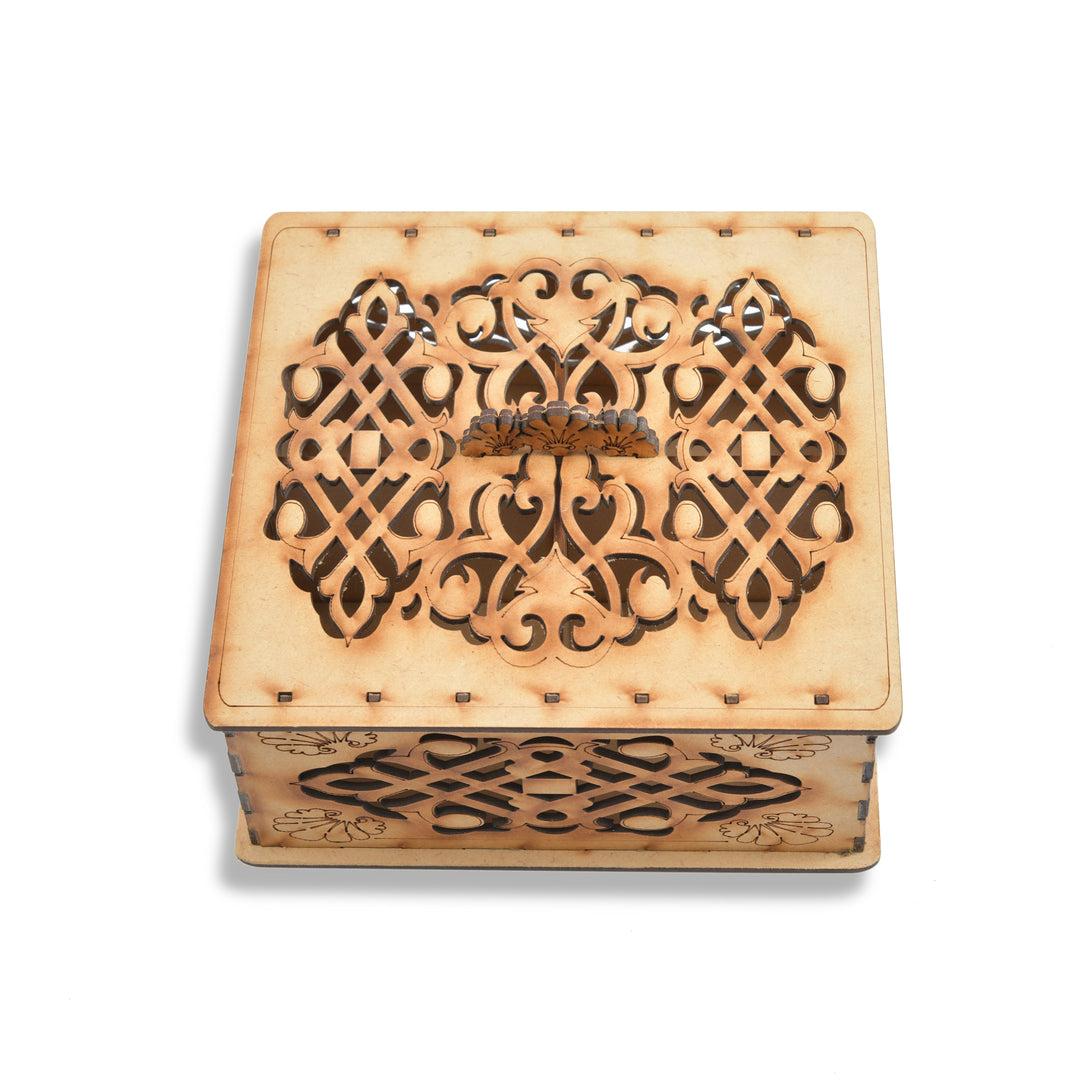 mdf box 016 Wooden Square Gifting Box