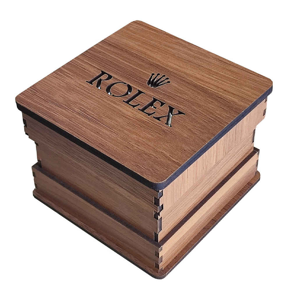 Diwali Box 056 Rolex Watch Wooden Box – Single Slot