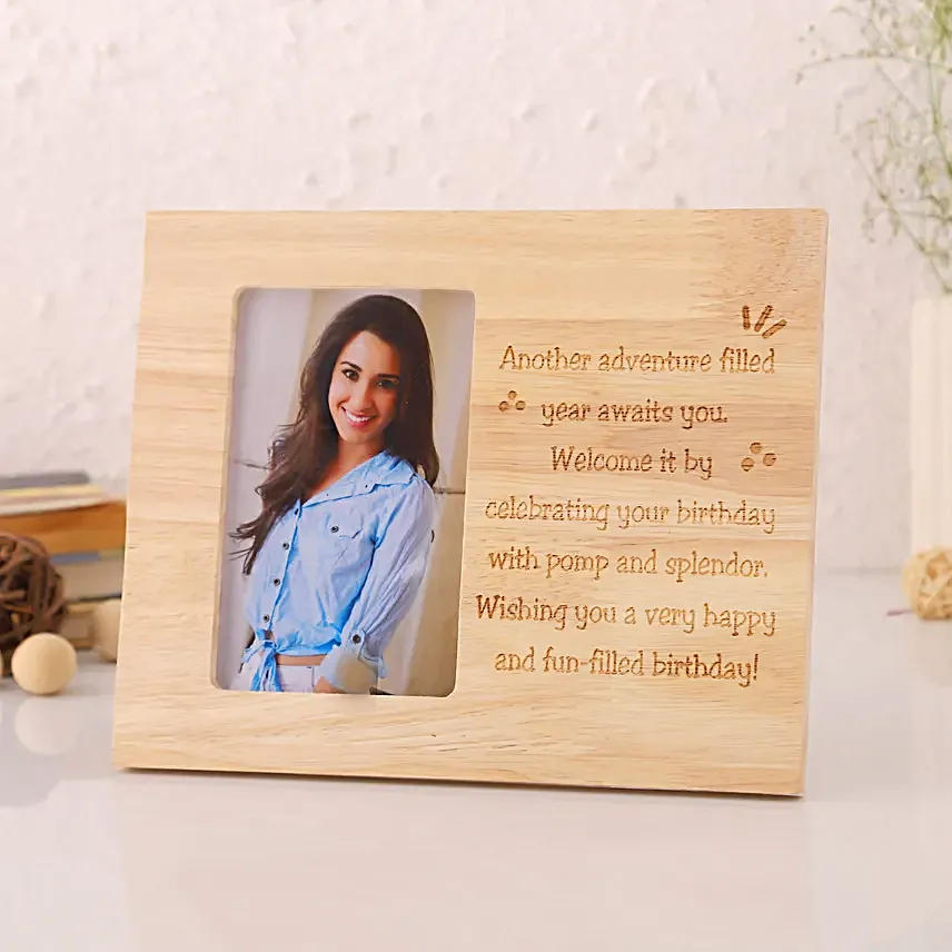 Fm 008 Personalised Photo Frame For Birthday