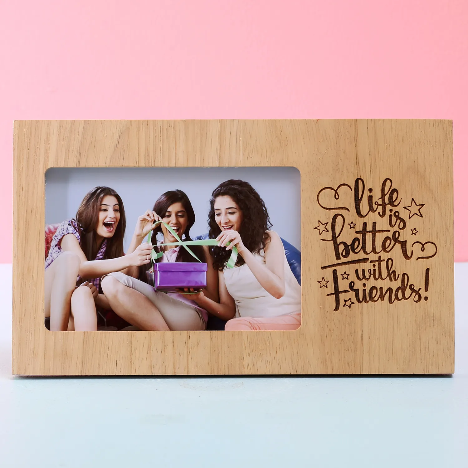 Fm 021 Personalised Life Is Better With Friends Photo Frame