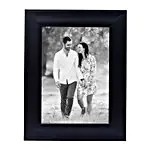 Fm 036  Personalised Black Wooden Table Top Photo Frame