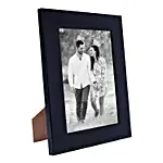 Fm 036  Personalised Black Wooden Table Top Photo Frame