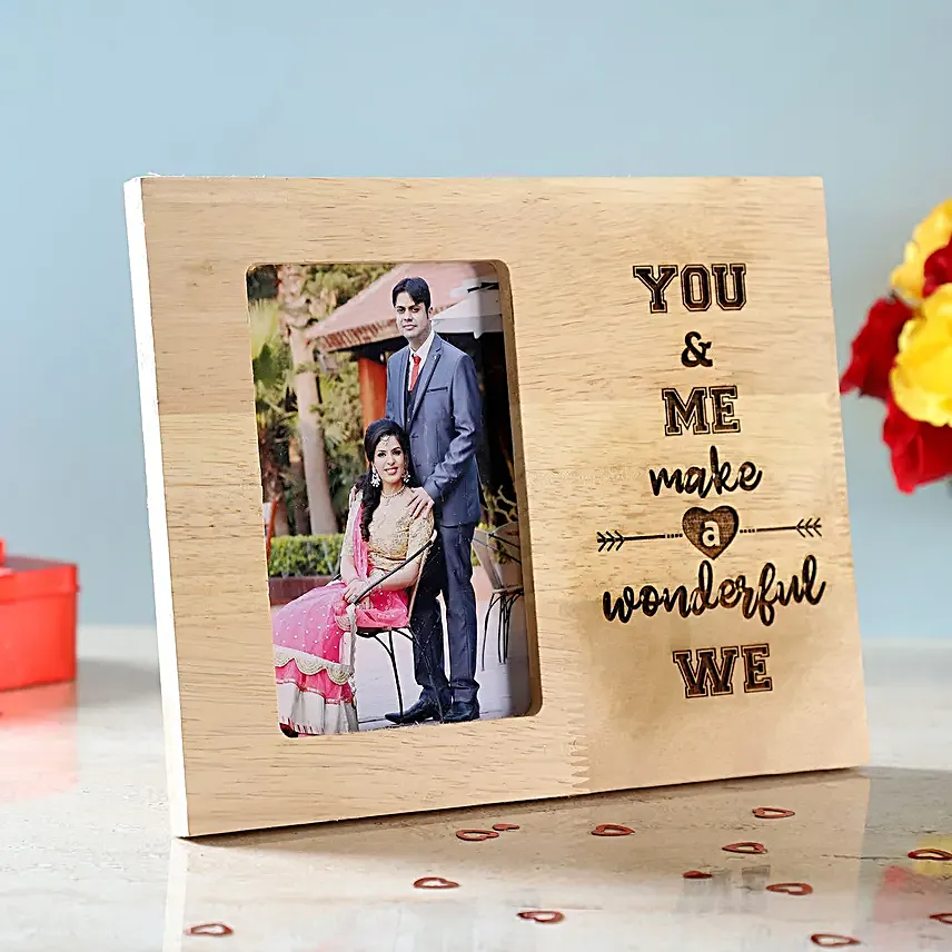 Fm 014 Personalised Wonderful We Engraved Photo Frame