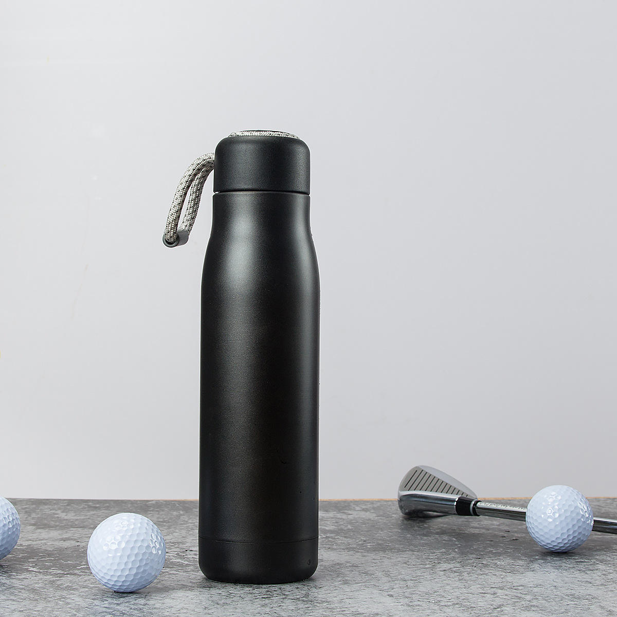 Water Bottle with Portable Strap for Traveling and Sports